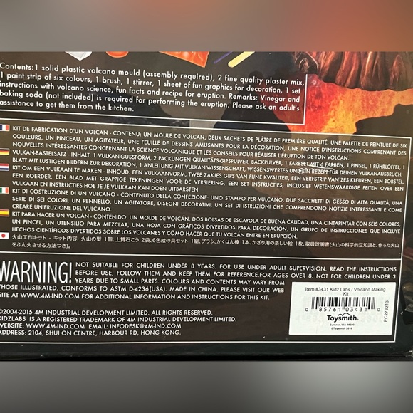 KIDS SCIENCE—VOLCANO MAKING KIT—8 YEARS+ BRAND NEW—GIFTS FOR EVERYONE - Picture 4 of 12
